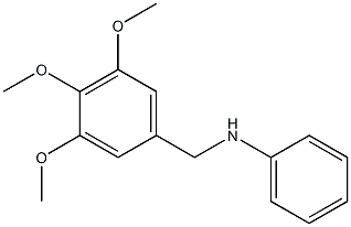 N-[(3,4,5-trimethoxyphenyl)methyl]aniline Structure