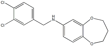 N-[(3,4-dichlorophenyl)methyl]-3,4-dihydro-2H-1,5-benzodioxepin-7-amine Structure