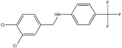 N-[(3,4-dichlorophenyl)methyl]-4-(trifluoromethyl)aniline Structure