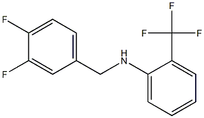 N-[(3,4-difluorophenyl)methyl]-2-(trifluoromethyl)aniline Structure