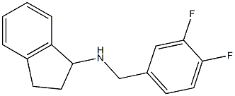 N-[(3,4-difluorophenyl)methyl]-2,3-dihydro-1H-inden-1-amine 구조식 이미지