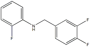 N-[(3,4-difluorophenyl)methyl]-2-fluoroaniline Structure