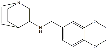 N-[(3,4-dimethoxyphenyl)methyl]-1-azabicyclo[2.2.2]octan-3-amine 구조식 이미지