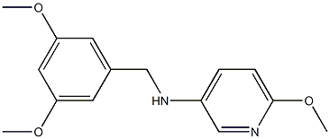 N-[(3,5-dimethoxyphenyl)methyl]-6-methoxypyridin-3-amine Structure