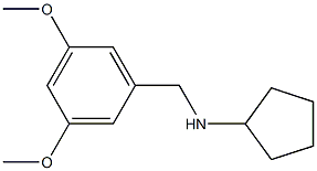 N-[(3,5-dimethoxyphenyl)methyl]cyclopentanamine Structure