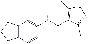 N-[(3,5-dimethyl-1,2-oxazol-4-yl)methyl]-2,3-dihydro-1H-inden-5-amine 구조식 이미지