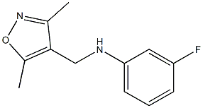 N-[(3,5-dimethyl-1,2-oxazol-4-yl)methyl]-3-fluoroaniline 구조식 이미지