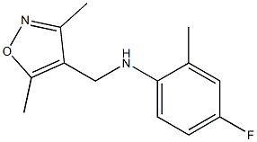 N-[(3,5-dimethyl-1,2-oxazol-4-yl)methyl]-4-fluoro-2-methylaniline Structure