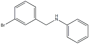 N-[(3-bromophenyl)methyl]aniline 구조식 이미지