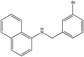 N-[(3-bromophenyl)methyl]naphthalen-1-amine 구조식 이미지