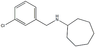 N-[(3-chlorophenyl)methyl]cycloheptanamine Structure