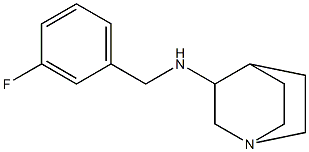 N-[(3-fluorophenyl)methyl]-1-azabicyclo[2.2.2]octan-3-amine 구조식 이미지