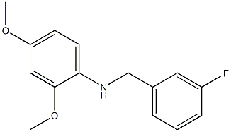 N-[(3-fluorophenyl)methyl]-2,4-dimethoxyaniline 구조식 이미지