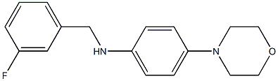 N-[(3-fluorophenyl)methyl]-4-(morpholin-4-yl)aniline 구조식 이미지