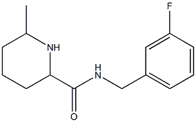 N-[(3-fluorophenyl)methyl]-6-methylpiperidine-2-carboxamide 구조식 이미지