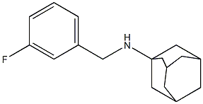 N-[(3-fluorophenyl)methyl]adamantan-1-amine 구조식 이미지