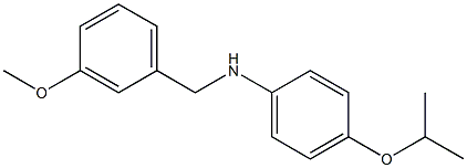 N-[(3-methoxyphenyl)methyl]-4-(propan-2-yloxy)aniline 구조식 이미지