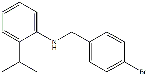 N-[(4-bromophenyl)methyl]-2-(propan-2-yl)aniline 구조식 이미지