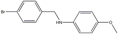 N-[(4-bromophenyl)methyl]-4-methoxyaniline Structure