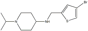 N-[(4-bromothiophen-2-yl)methyl]-1-(propan-2-yl)piperidin-4-amine 구조식 이미지