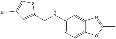 N-[(4-bromothiophen-2-yl)methyl]-2-methyl-1,3-benzoxazol-5-amine 구조식 이미지