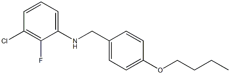 N-[(4-butoxyphenyl)methyl]-3-chloro-2-fluoroaniline 구조식 이미지