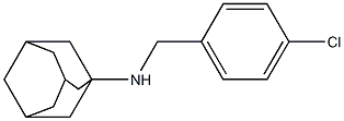 N-[(4-chlorophenyl)methyl]adamantan-1-amine 구조식 이미지