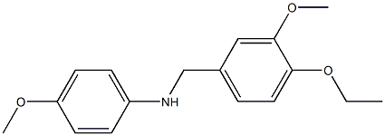 N-[(4-ethoxy-3-methoxyphenyl)methyl]-4-methoxyaniline 구조식 이미지