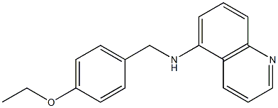 N-[(4-ethoxyphenyl)methyl]quinolin-5-amine 구조식 이미지