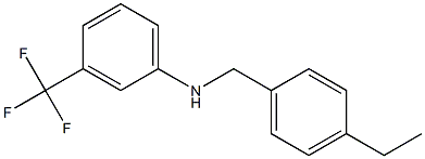 N-[(4-ethylphenyl)methyl]-3-(trifluoromethyl)aniline 구조식 이미지