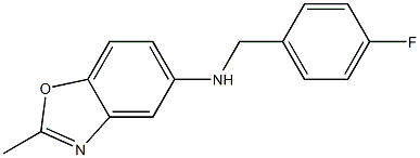 N-[(4-fluorophenyl)methyl]-2-methyl-1,3-benzoxazol-5-amine 구조식 이미지