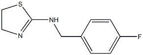 N-[(4-fluorophenyl)methyl]-4,5-dihydro-1,3-thiazol-2-amine 구조식 이미지