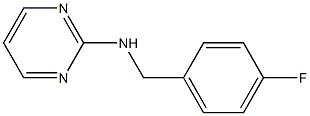 N-[(4-fluorophenyl)methyl]pyrimidin-2-amine 구조식 이미지