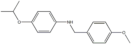 N-[(4-methoxyphenyl)methyl]-4-(propan-2-yloxy)aniline Structure