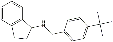 N-[(4-tert-butylphenyl)methyl]-2,3-dihydro-1H-inden-1-amine Structure