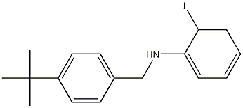 N-[(4-tert-butylphenyl)methyl]-2-iodoaniline Structure