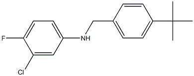 N-[(4-tert-butylphenyl)methyl]-3-chloro-4-fluoroaniline Structure