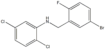 N-[(5-bromo-2-fluorophenyl)methyl]-2,5-dichloroaniline Structure
