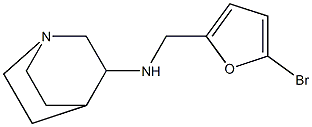 N-[(5-bromofuran-2-yl)methyl]-1-azabicyclo[2.2.2]octan-3-amine 구조식 이미지