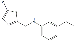 N-[(5-bromothiophen-2-yl)methyl]-3-(propan-2-yl)aniline Structure