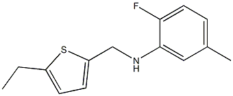 N-[(5-ethylthiophen-2-yl)methyl]-2-fluoro-5-methylaniline 구조식 이미지