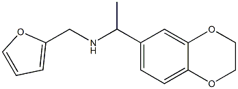 N-[1-(2,3-dihydro-1,4-benzodioxin-6-yl)ethyl]-N-(2-furylmethyl)amine Structure