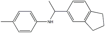 N-[1-(2,3-dihydro-1H-inden-5-yl)ethyl]-4-methylaniline 구조식 이미지