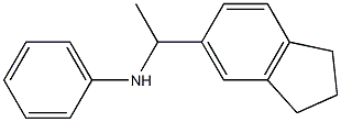 N-[1-(2,3-dihydro-1H-inden-5-yl)ethyl]aniline Structure