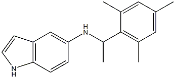 N-[1-(2,4,6-trimethylphenyl)ethyl]-1H-indol-5-amine 구조식 이미지