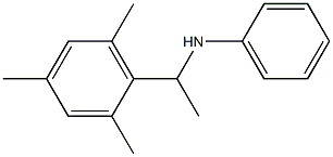 N-[1-(2,4,6-trimethylphenyl)ethyl]aniline Structure