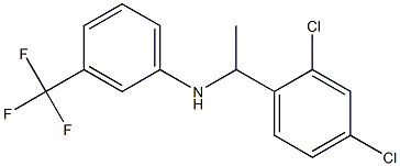 N-[1-(2,4-dichlorophenyl)ethyl]-3-(trifluoromethyl)aniline 구조식 이미지