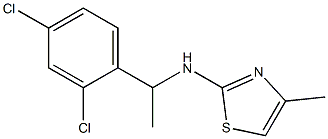 N-[1-(2,4-dichlorophenyl)ethyl]-4-methyl-1,3-thiazol-2-amine 구조식 이미지