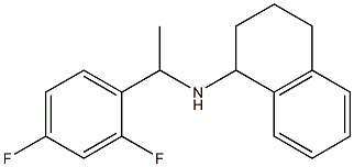 N-[1-(2,4-difluorophenyl)ethyl]-1,2,3,4-tetrahydronaphthalen-1-amine Structure