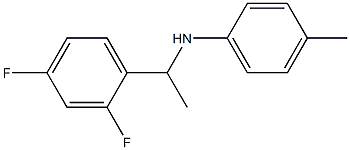 N-[1-(2,4-difluorophenyl)ethyl]-4-methylaniline 구조식 이미지